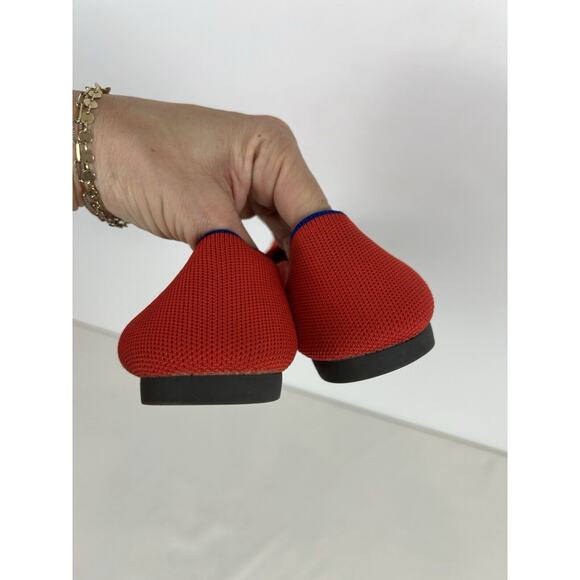 Rothy's The Point Chili Ballet Flats Womens Size Red 8W Pointed Toe Slip On - Picture 7 of 10